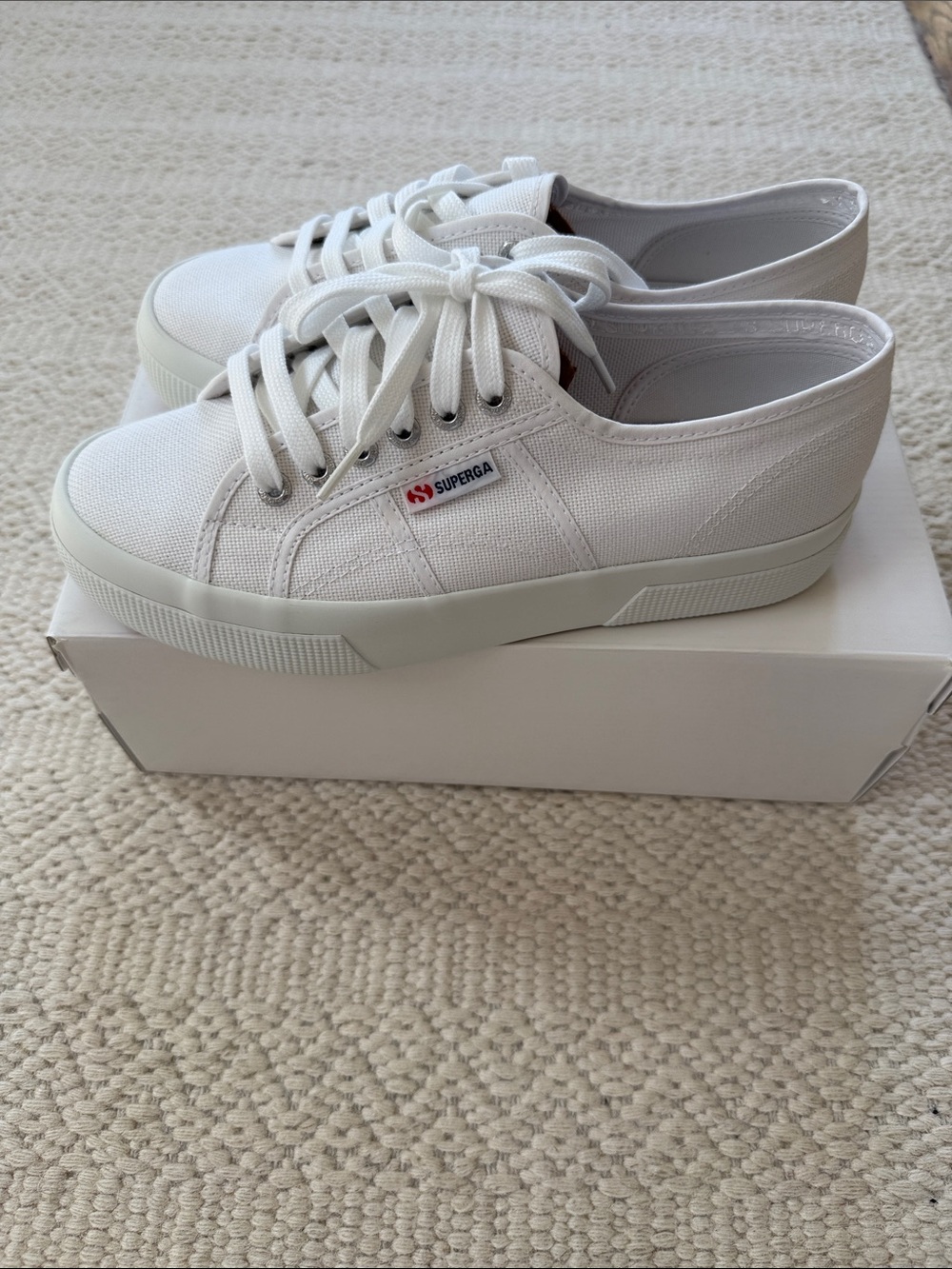 Superga 2740 platform Low-Top Canvas Sneakers in White